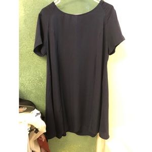 Lush Navy Swing Dress